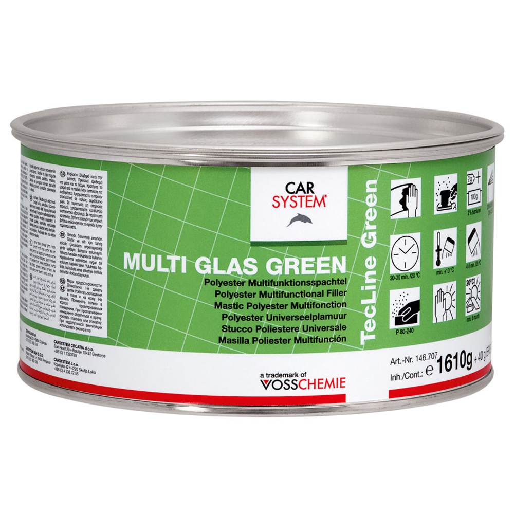 Fiberarmert Polyestersparkel CS Multi Glas Green
