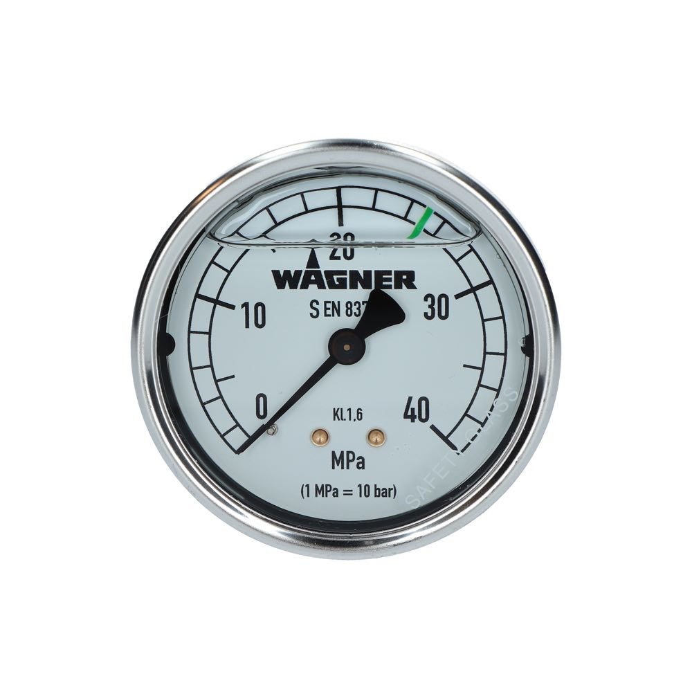 Wagner Manometer 0-400 bar for pumpe SF, 1/4" gj.