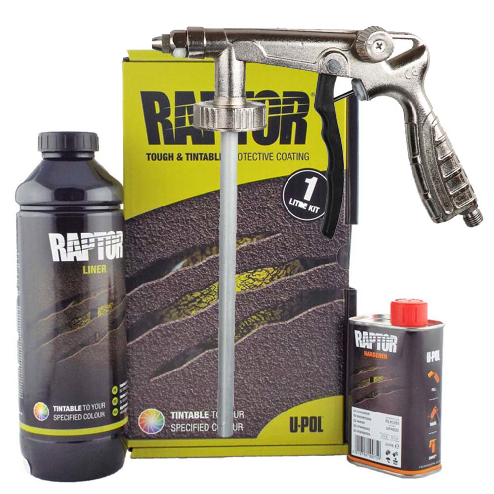 Raptor Bedliner 1L kit, farge Klar/nøytral