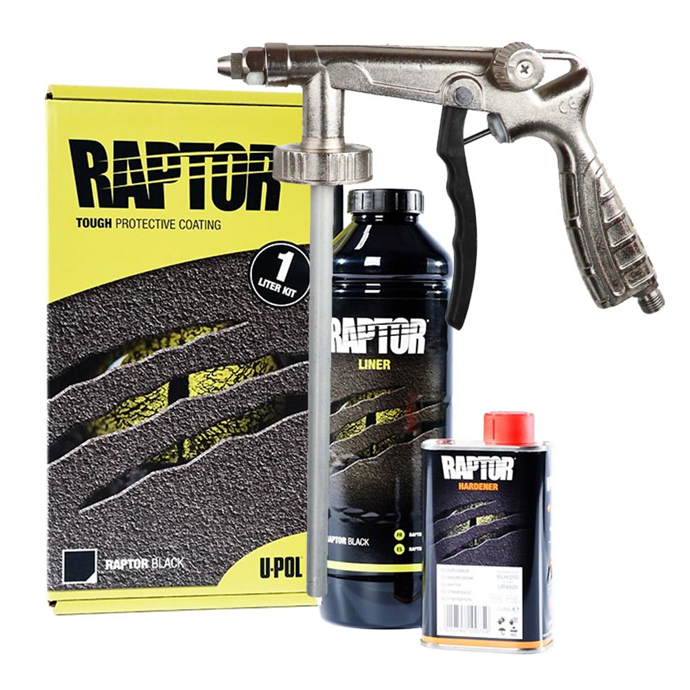Raptor Bedliner 1L kit, farge Svart